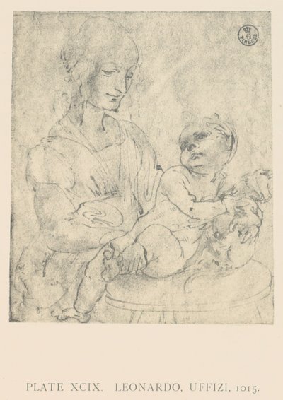 The Virgin and Child Caressing a Kitten, drawing by Leonardo da Vinci kept at the Uffizi Gallery (the recto is under inventory number 421 E r.), part of a series of works by the artist on this theme by Leonardo da Vinci